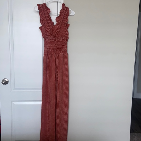 Max Studio Terracotta Jumpsuit - Picture 3 of 8